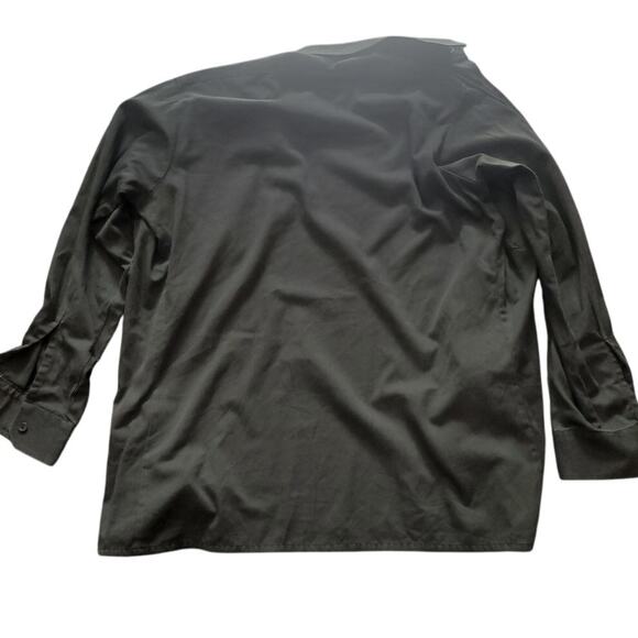 Vintage Austrian BDU Shirt, SM, Austrian 39 / U.S. 15, Green, Button w/ Epaulets - Picture 3 of 6